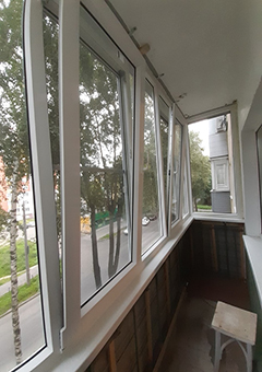 Теплое остекление П-образного балкона в доме II-29 - фото 1